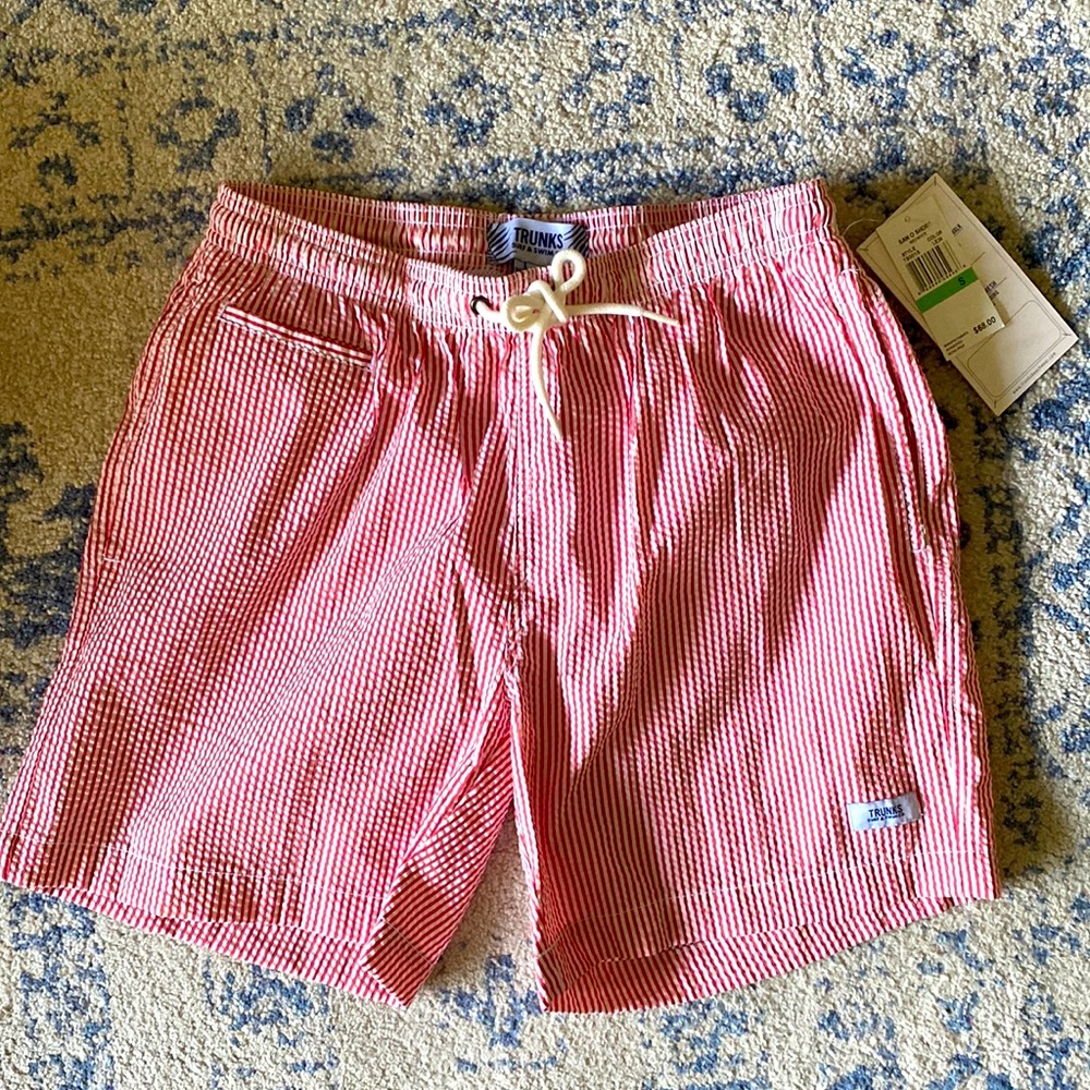 Trunks - Red & White Striped Bathingsuit *NWT*